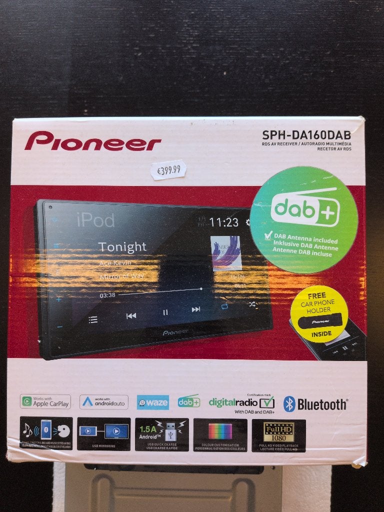 Pioneer SPH-DA160DAB Android Auto radio (zgan), Ophalen of Verzenden, Zo goed als nieuw
