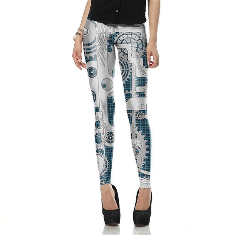 Dames steampunk legging 3 sexy retro cosplay gothic strakke, Verzenden, Nieuw, Overige kleuren, Lang