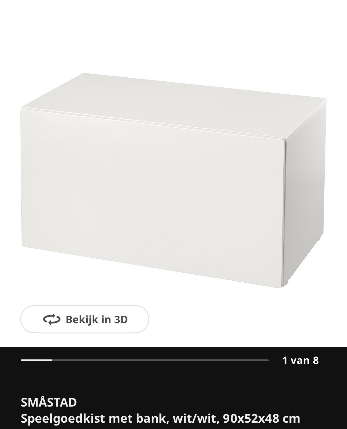 IKEA Speelgoedkist / Bank met lade - SMÅSTAD, Ophalen, Gebruikt, Jongen of Meisje