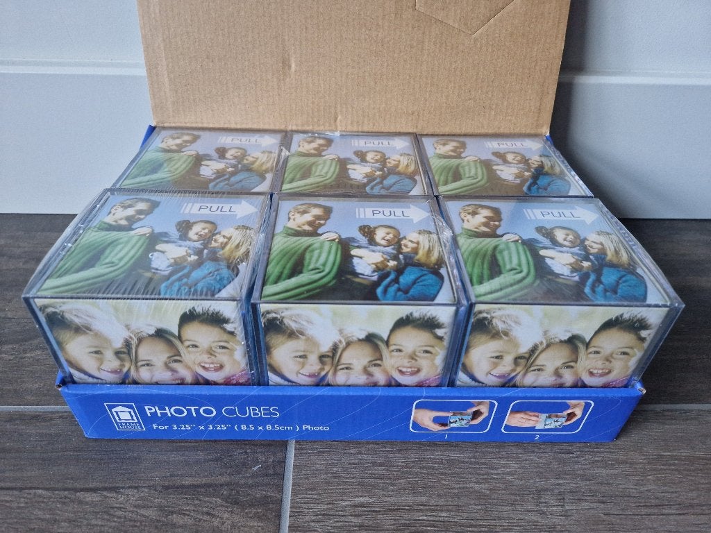 ZEP Acryl foto kubus voor 6 foto's 8,5 x 8,5 cm 6 stuks, Overige typen, Nieuw, Ophalen of Verzenden, Voor meerdere foto's