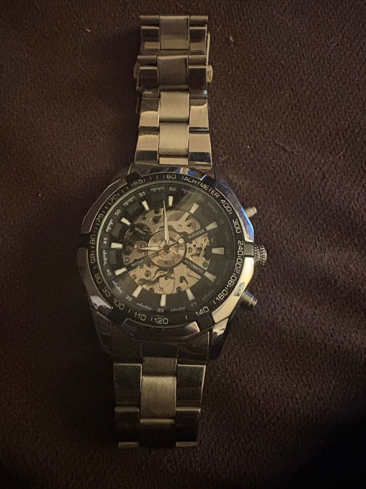mechanische horloge, Staal, Staal, Polshorloge, Zo goed als nieuw