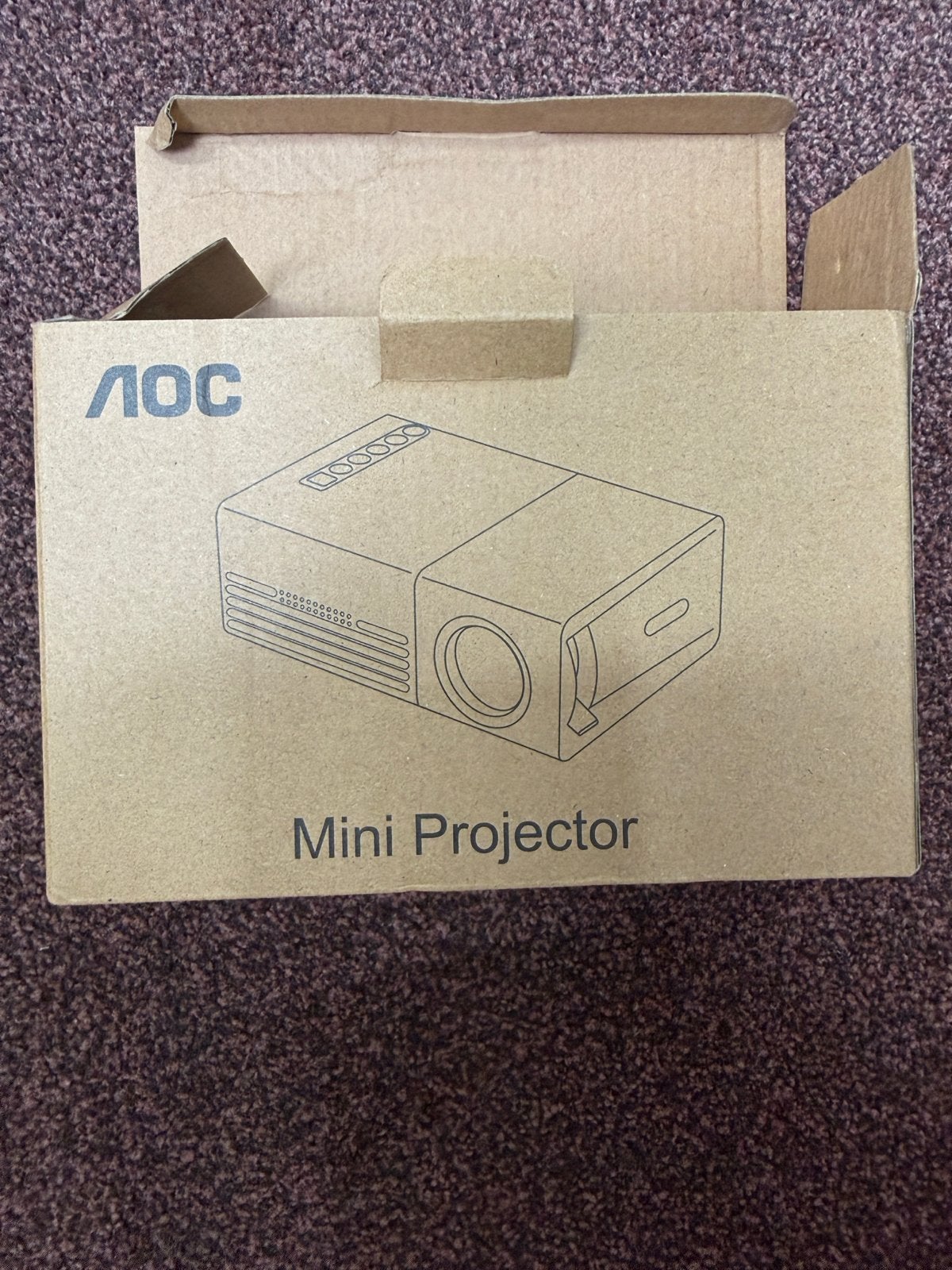 AOC Mini Projector - Compacte en draagbare beamer, Ophalen of Verzenden, Zo goed als nieuw, LED, Overige resoluties