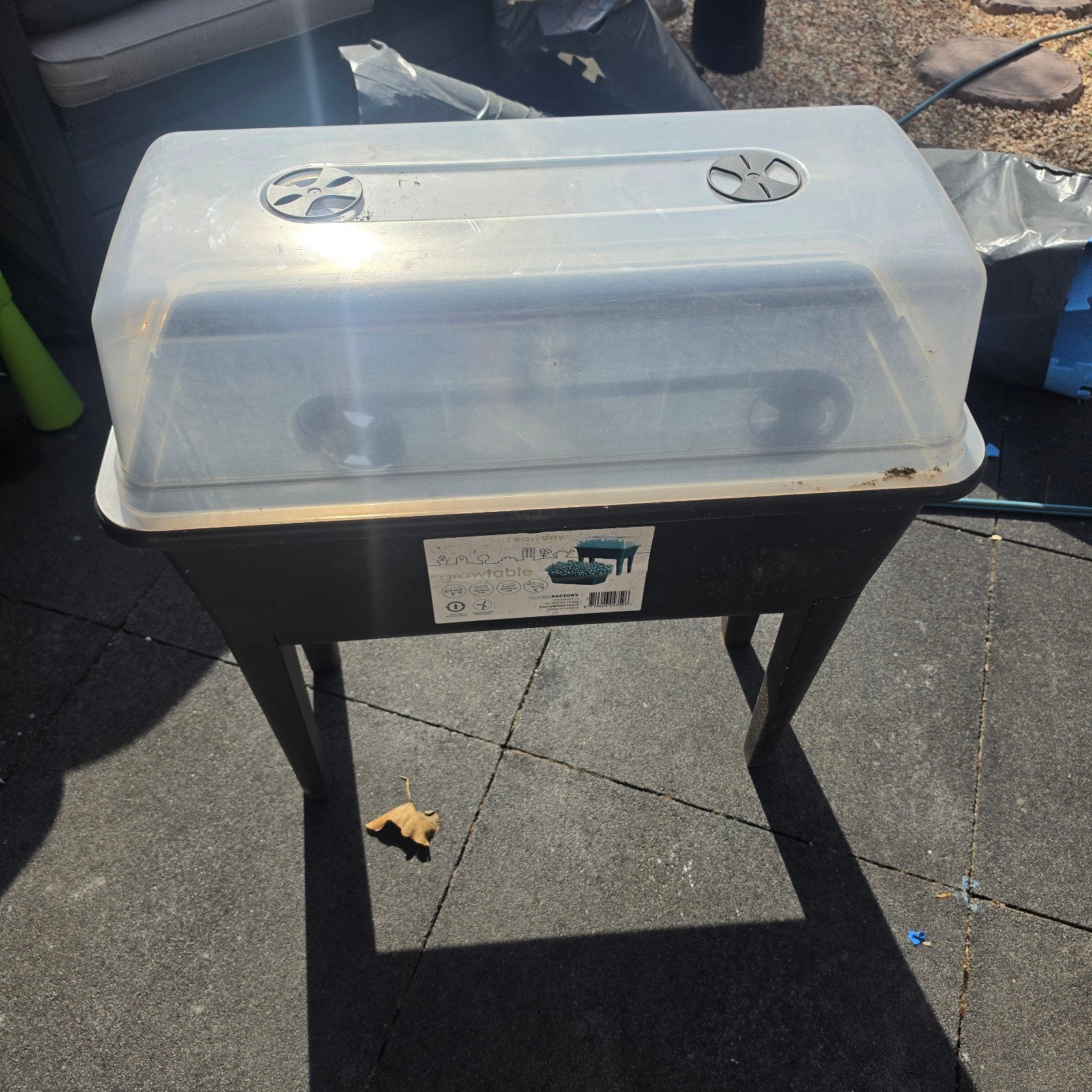 Kweektafel met kweekbak en deksel - 50 liter, Tuin en Terras, Kweekspullen, Ophalen, Zo goed als nieuw, Kweektafel