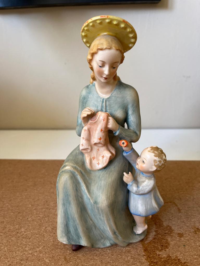 Vintage Goebel Beeldje Maria met Kindje Jezus, Ophalen of Verzenden