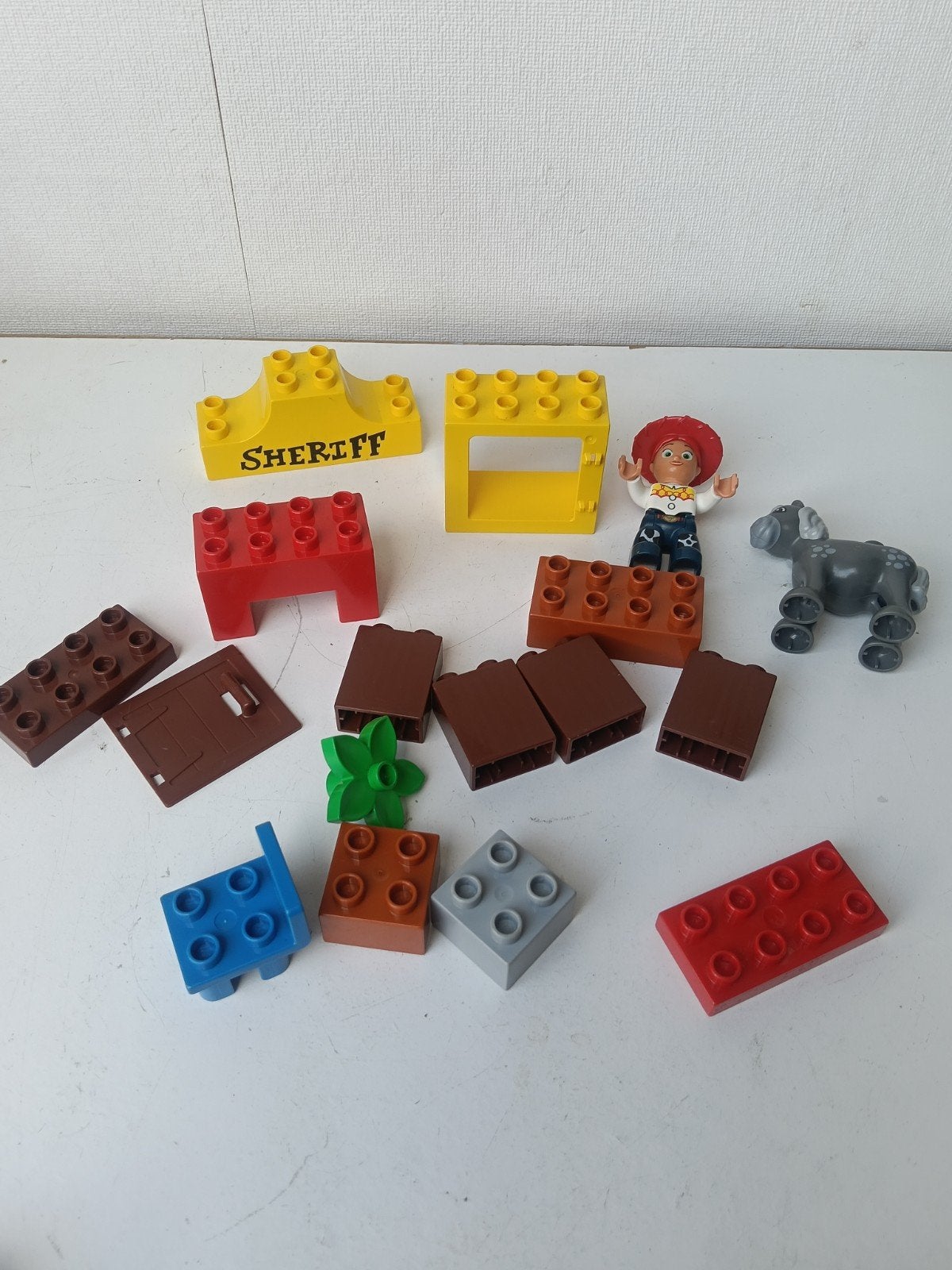 Lego Duplo 5657 Paard met Sheriff en blokken, Inclusief minifiguren, Gebruikt, Ophalen of Verzenden, Duplo