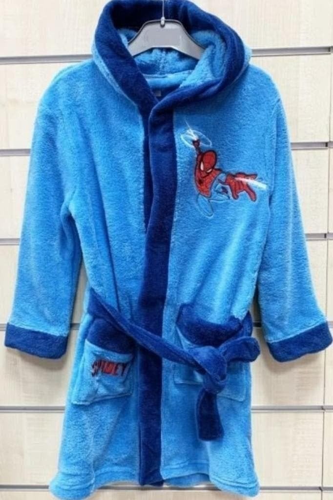 Spiderman fleece Badjas LB - Marvel - Maat 98 - 104, Nacht- of Onderkleding, Nieuw, Ophalen of Verzenden, Spiderman