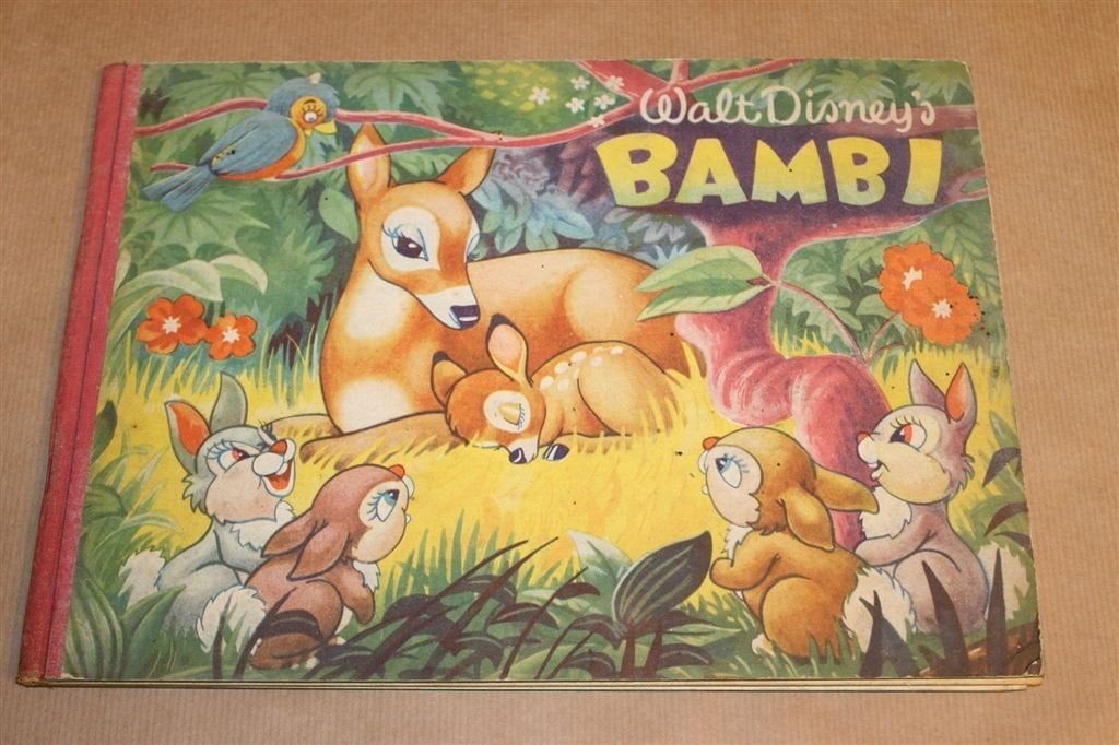 Walt Disney\'s Bambi — Vintage Plaatjesalbum Compleet 1952, Verzamelen, Gebruikt, -, Beeldje of Figuurtje, -