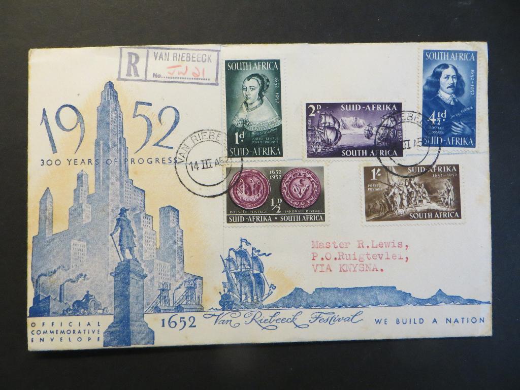 LC 017: South Africa: Van Riebeeck - Ruigtevlei, Postzegels en Munten, Ophalen of Verzenden, Tanzania