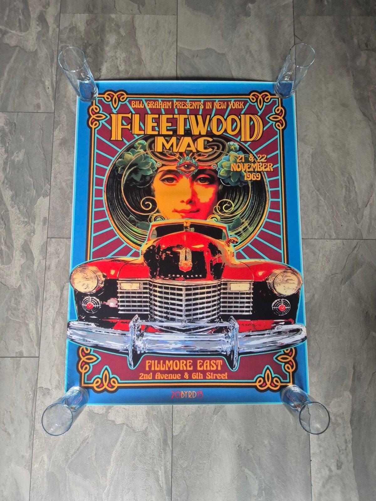 Fleetwood Mac Concert Poster Fillmore East 1969, Ophalen of Verzenden