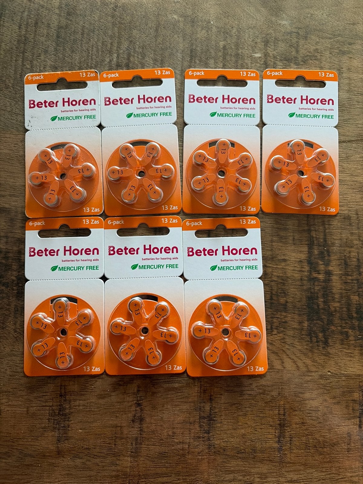Gehoortoestel batterijen type 13 (6-pack), Ophalen, Nieuw, Overige typen