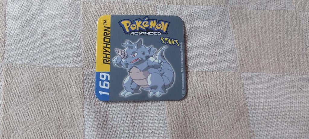 pokemon magneten panini staks Rhydon rhyhorn plaatfout, Ophalen of Verzenden, Nieuw, Overige typen