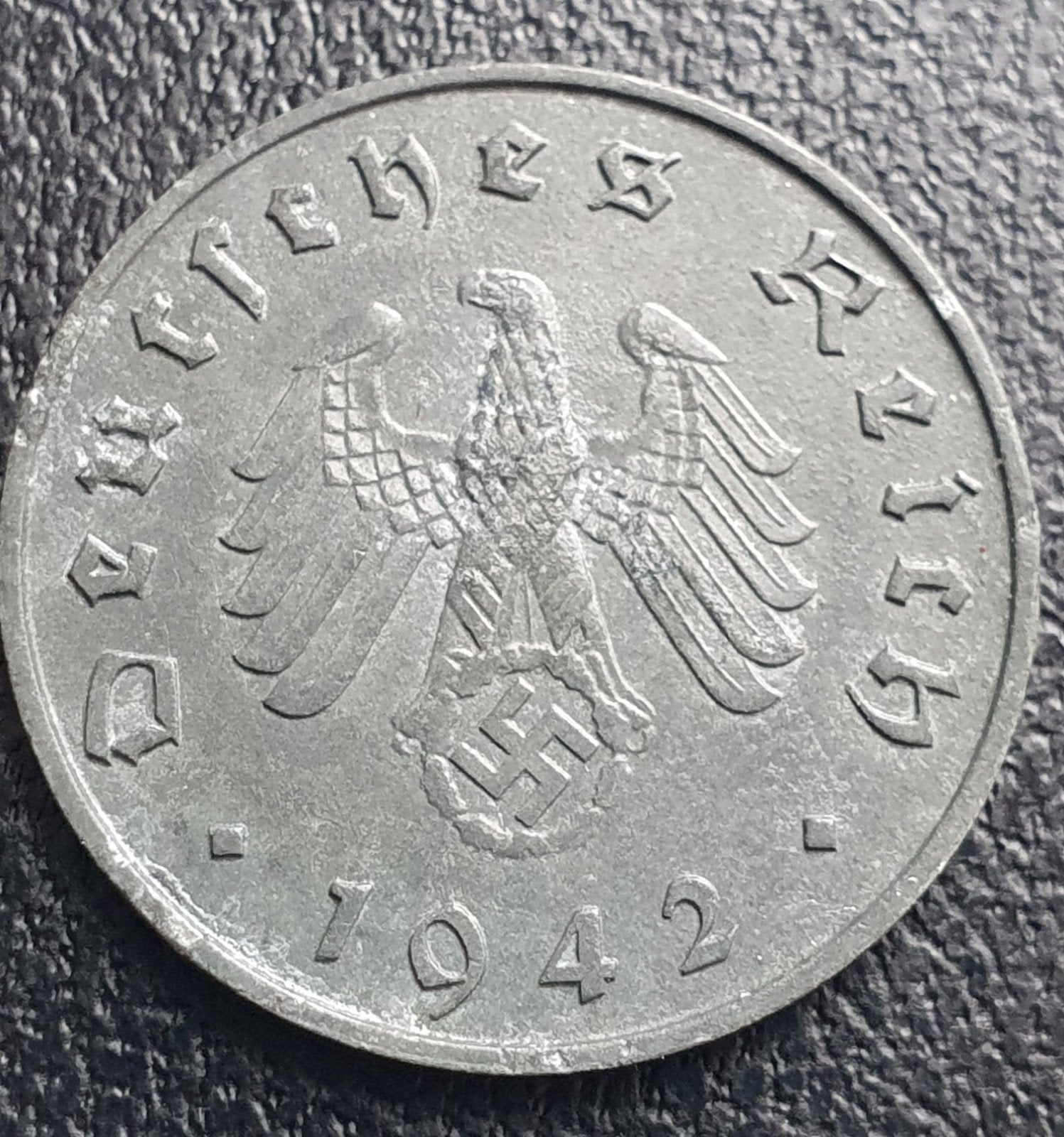 Nazi Duitsland 10 Pfennig A 1942 Derde Rijk Duitsland., Ophalen of Verzenden, Duitsland, Losse munt