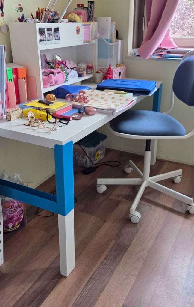 bureau, Huis en Inrichting, Bureaus, Ophalen, Demontabel, Gebruikt, 128 cm