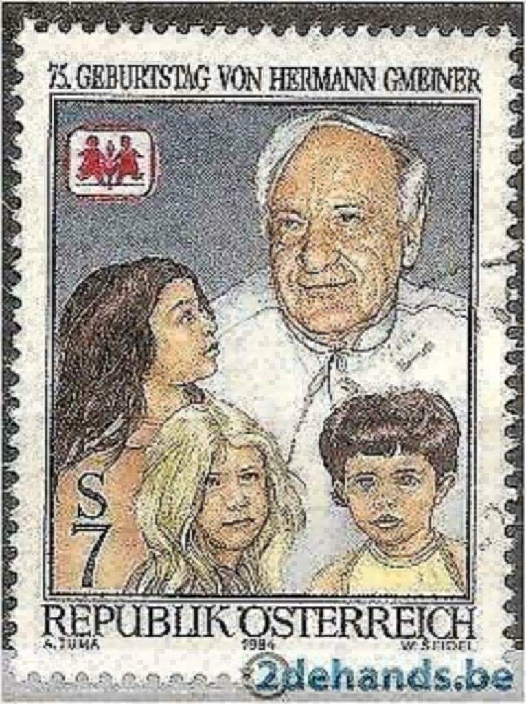 Oostenrijk 1994 - Yvert 1958 - Hermann Gmeiner (ST), Verzenden, Gestempeld