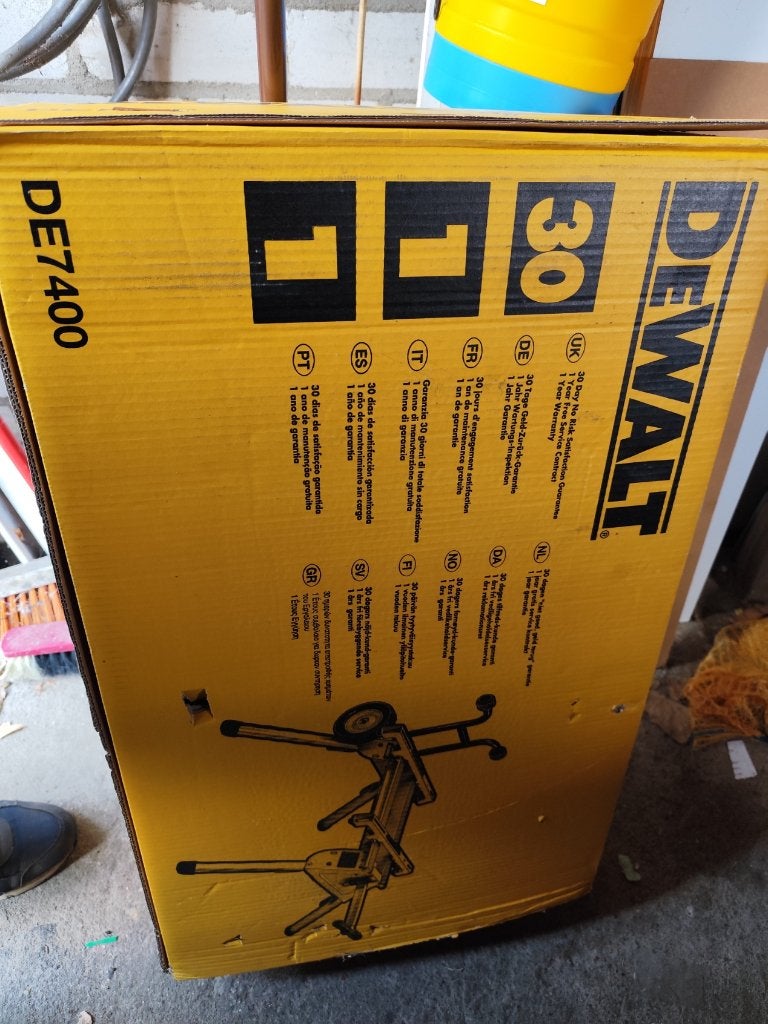 Dewalt onderstel 7400 NIEUW, Ophalen, Nieuw, 120 tot 170 cm, Inklapbaar