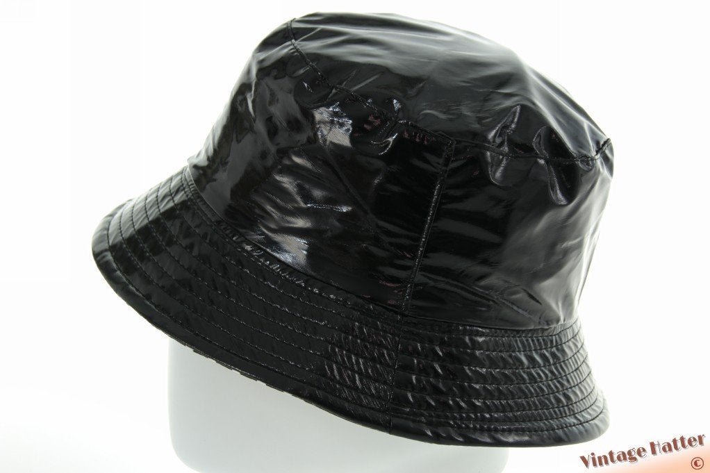 Regenhoed buckethat zwart PVC 57-58 nieuw gratis verzenden, Ophalen of Verzenden, Nieuw, 56 of 57 cm (M, 7 of 7⅛ inch), Hoed
