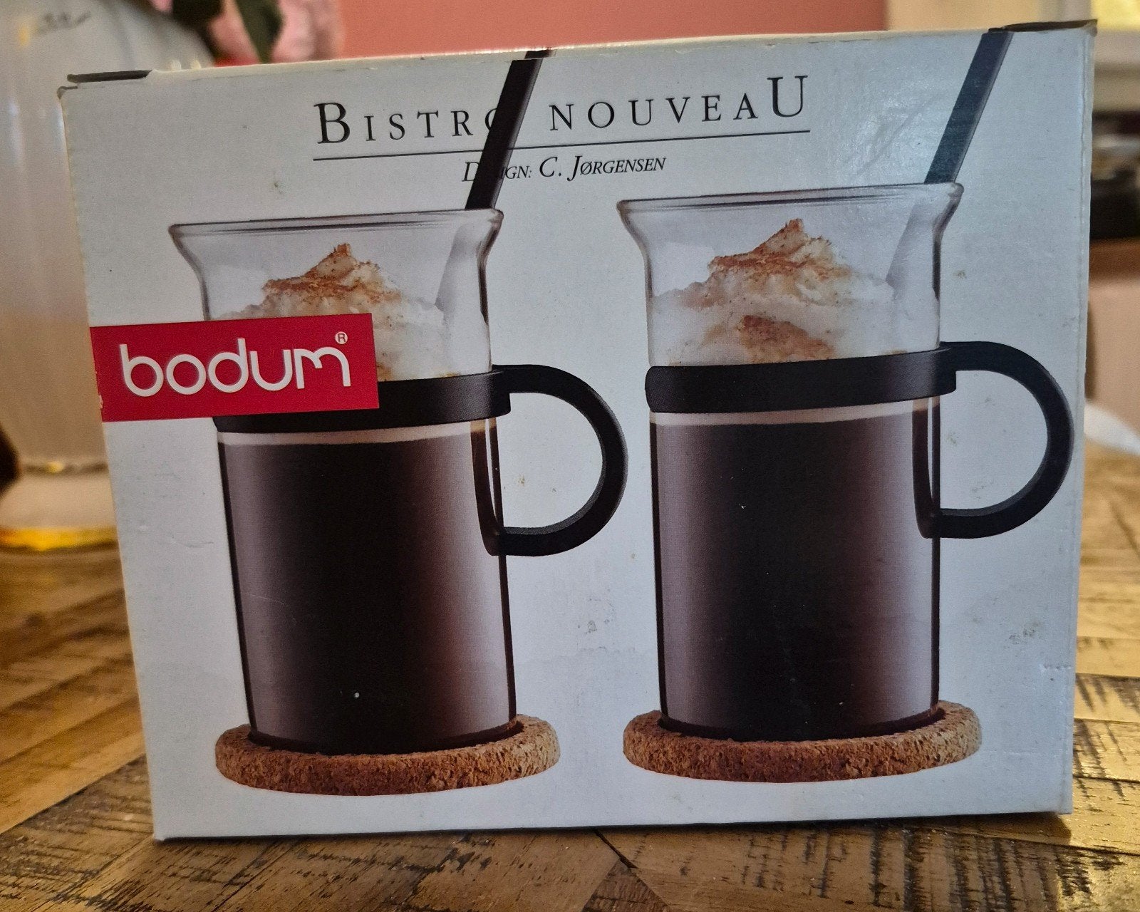 Bodum Bistro Nouveau Irish Coffee Glazen Set (2 stuks), Nieuw, Bodum, Ophalen of Verzenden, Zwart