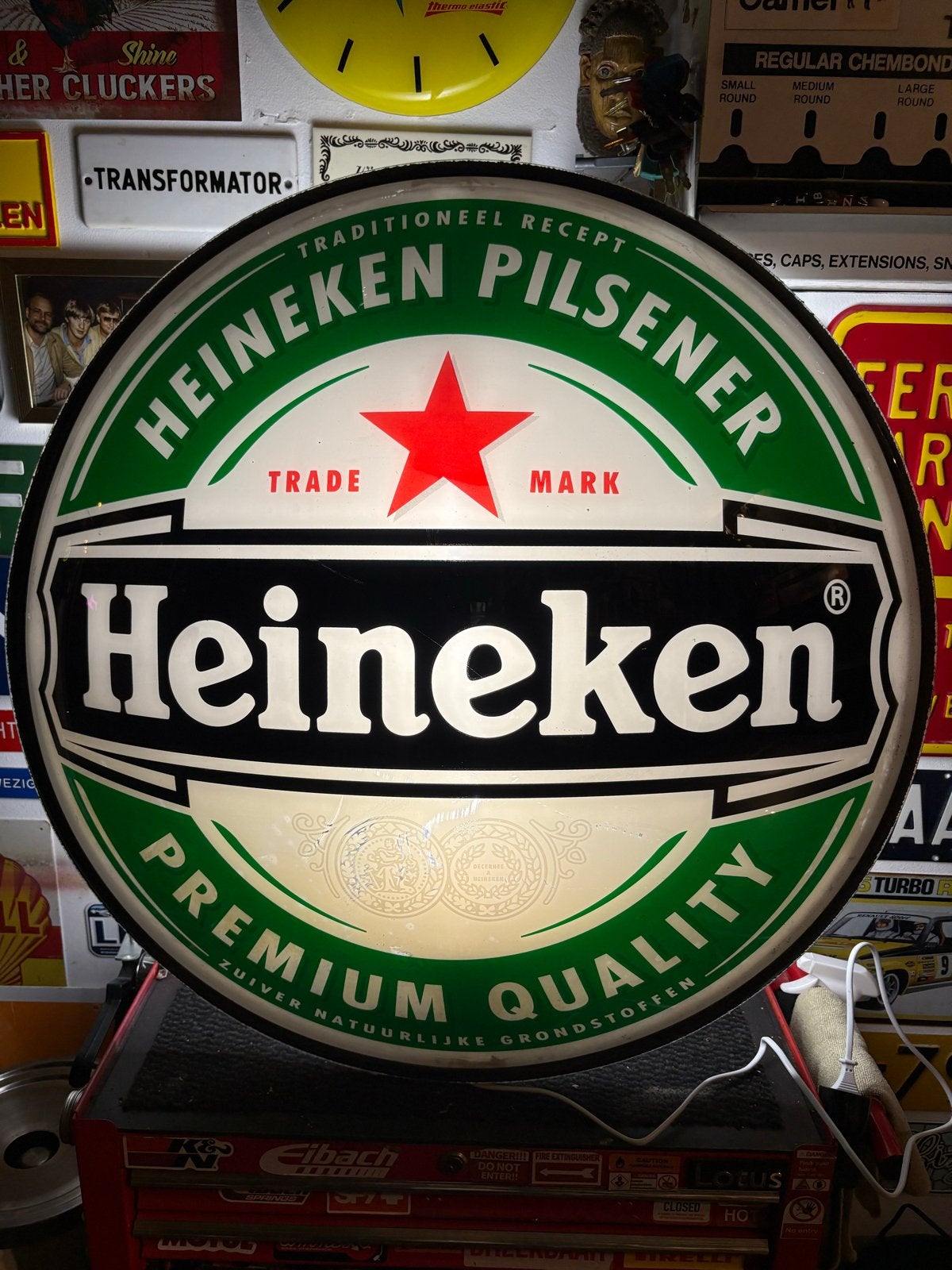 Heineken Lichtbak - Enkelzijdig Wandmodel, Verzenden, Gebruikt, Lichtbak of (neon) lamp