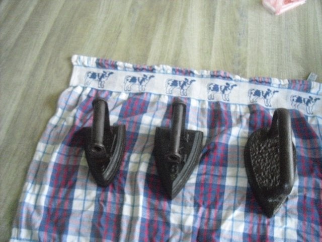 3 antieke strijkijzers, Ophalen of Verzenden