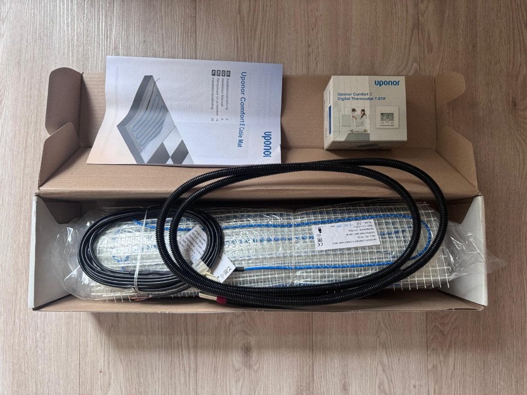 Nieuwe Uponor Comfort E elektrische vloerverwarming., Minder dan 30 cm, Overige typen, Nieuw, Minder dan 60 cm