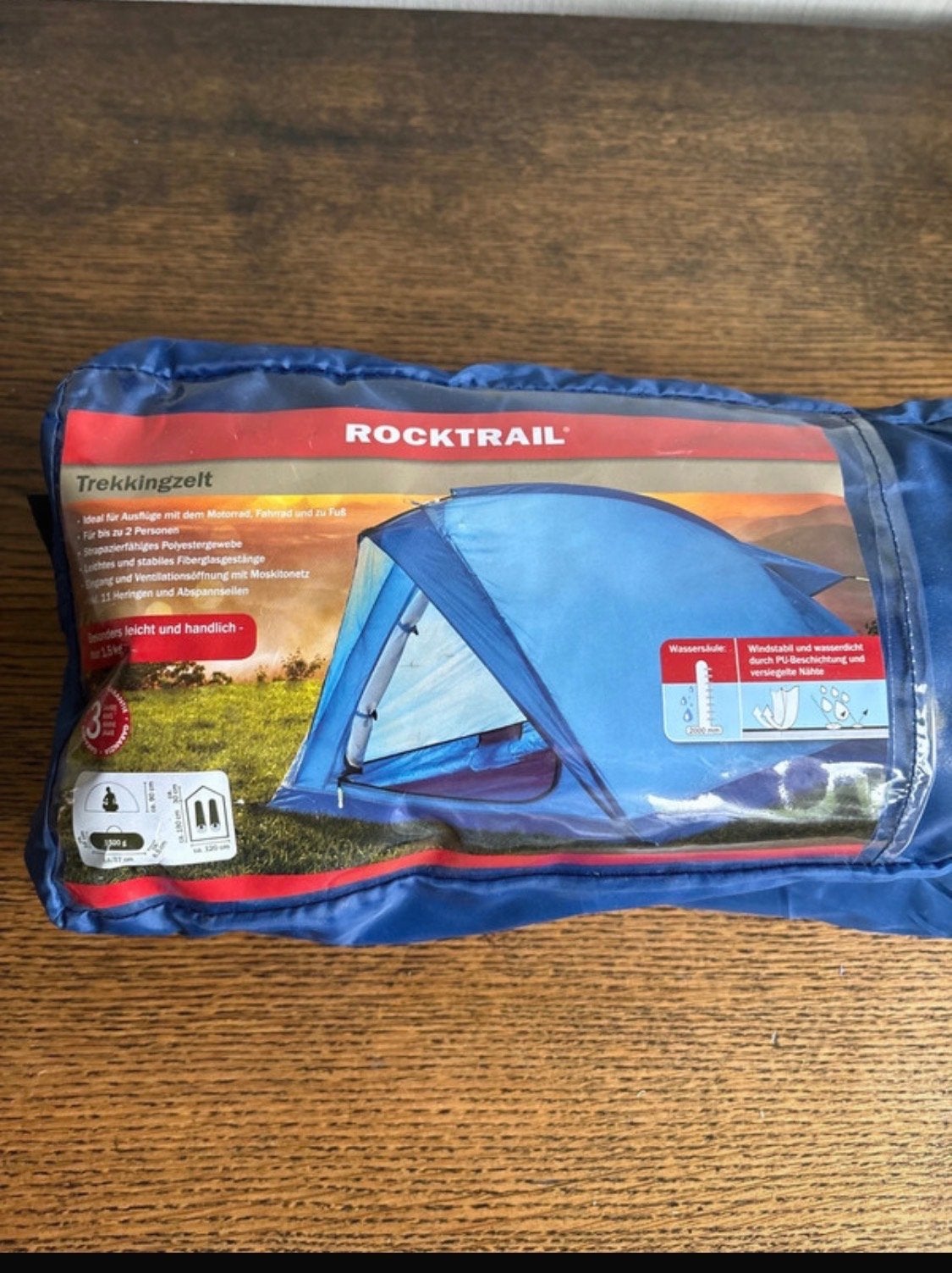 ROCKTRAIL Trekkingzelt - Lichtgewicht en Compact, Ophalen of Verzenden, Nieuw, Tot en met 2