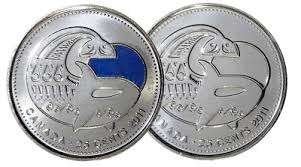 Canada - 2 x 25 cents 2011 - color Orca Whale / bu Orca Whal, Verzenden, Noord-Amerika, Setje