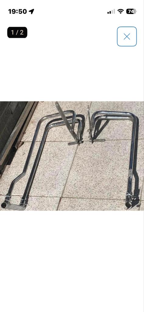 Harley Davidson Shovelhead Panhead koffer guards, Ophalen of Verzenden, Gebruikt