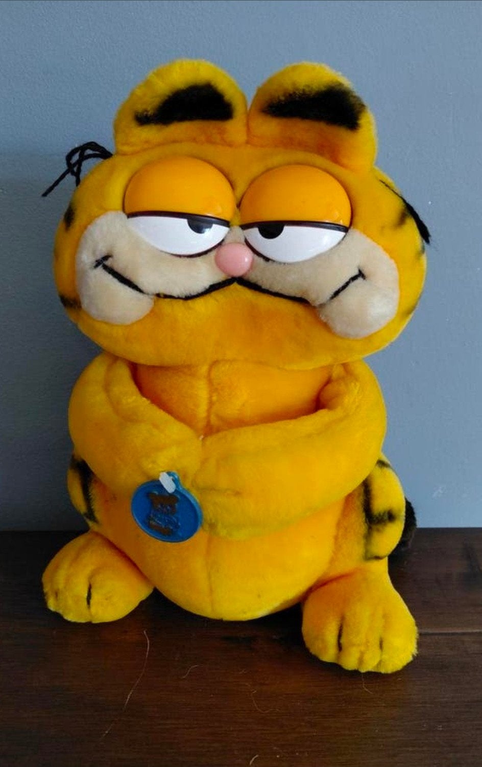 Jaren 80 Garfield knufffel. 30cm. Verzamelobject., Kinderen en Baby's, Oranje, Gebruikt, Overige karakters, Ophalen of Verzenden