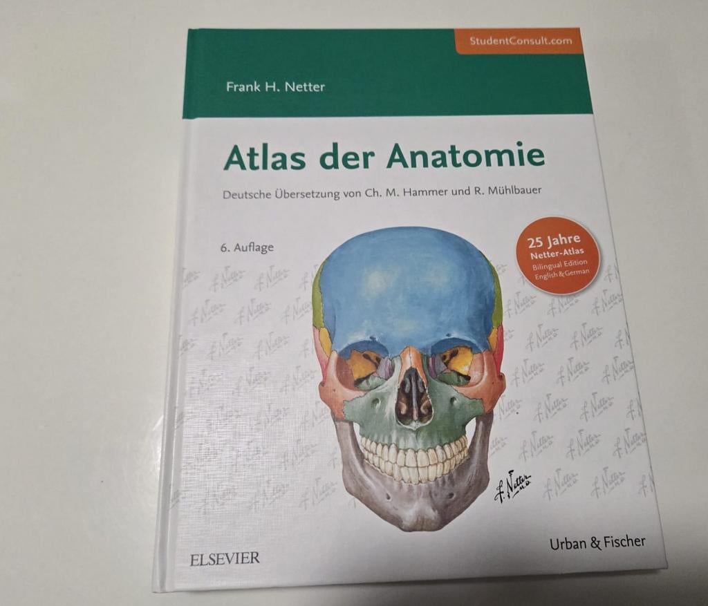 Atlas der Anatomie - Paramedische Bachelor Studieboek, Frank H. Netter, Zo goed als nieuw, Beta, HBO