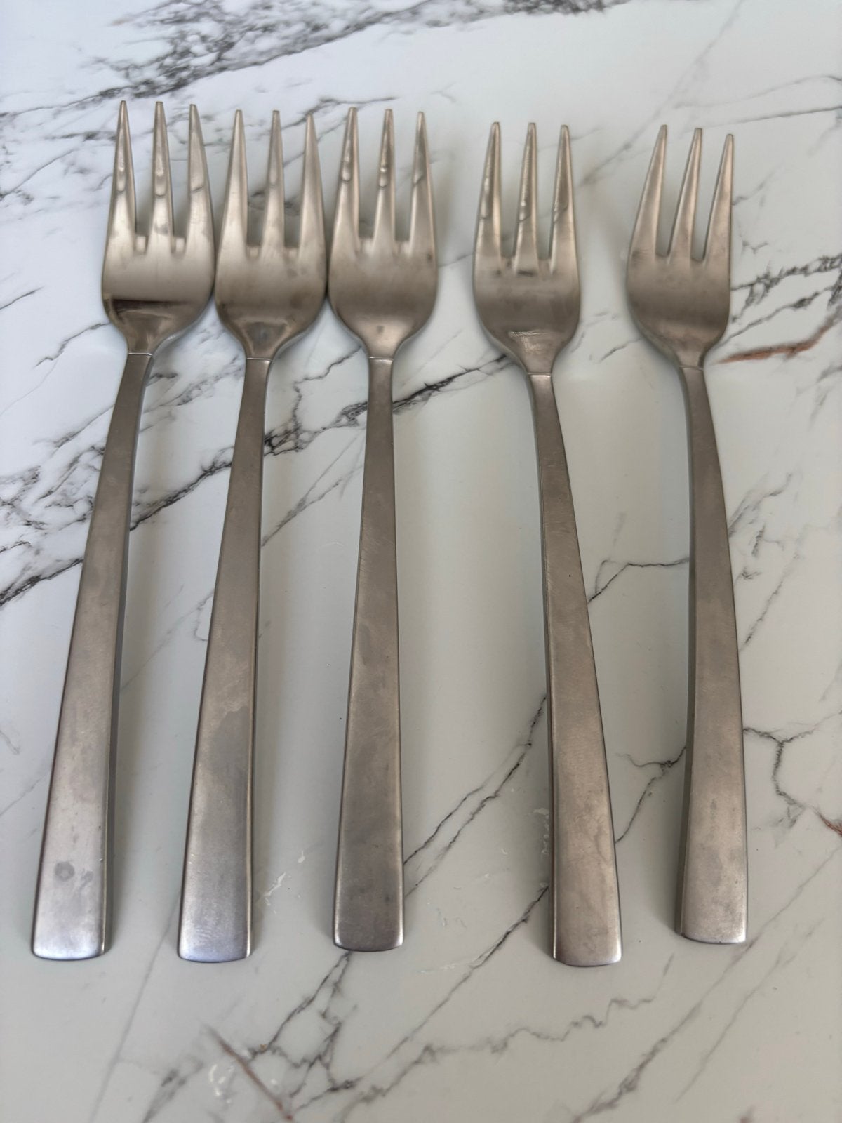 5 Moderna 18/10 Vorken, Antiek en Kunst, Antiek | Bestek, Ophalen of Verzenden
