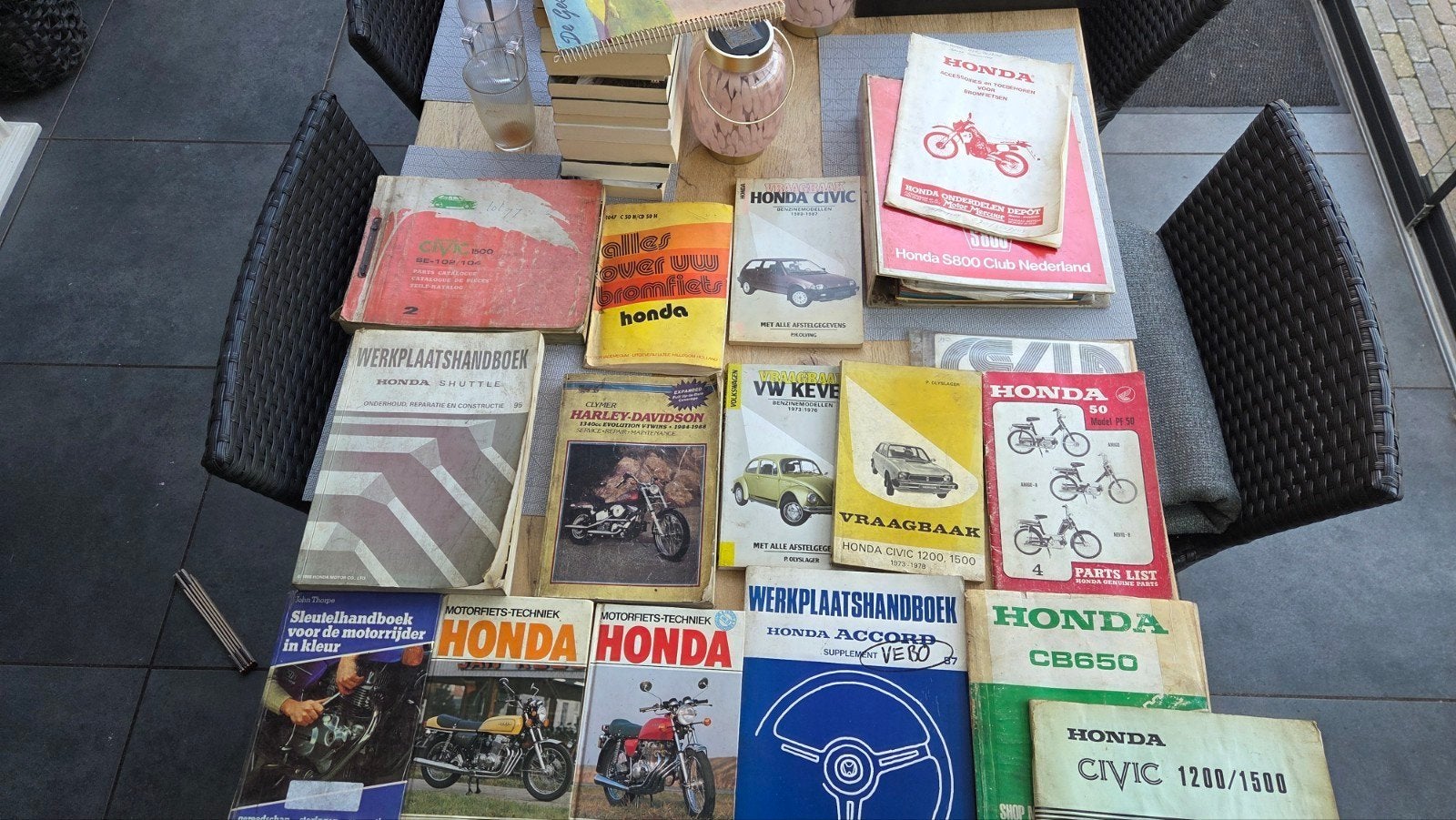 Diverse Honda en Suzuki Werkplaatshandboeken, Ophalen of Verzenden, Gelezen, Honda