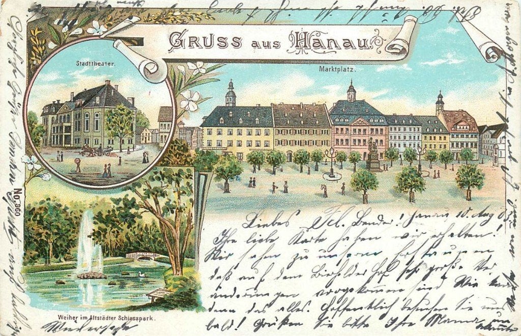 379-165-035 Hanau Litho, Verzenden, Voor 1920, Duitsland
