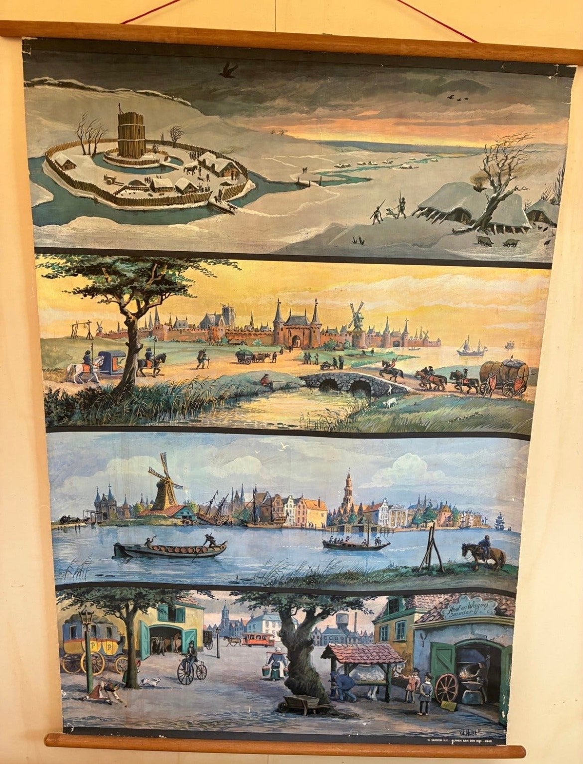 Oude Schoolplaat: WG vd Hulst: Ontwikkeling van de Stad, Ophalen, Geschiedenis