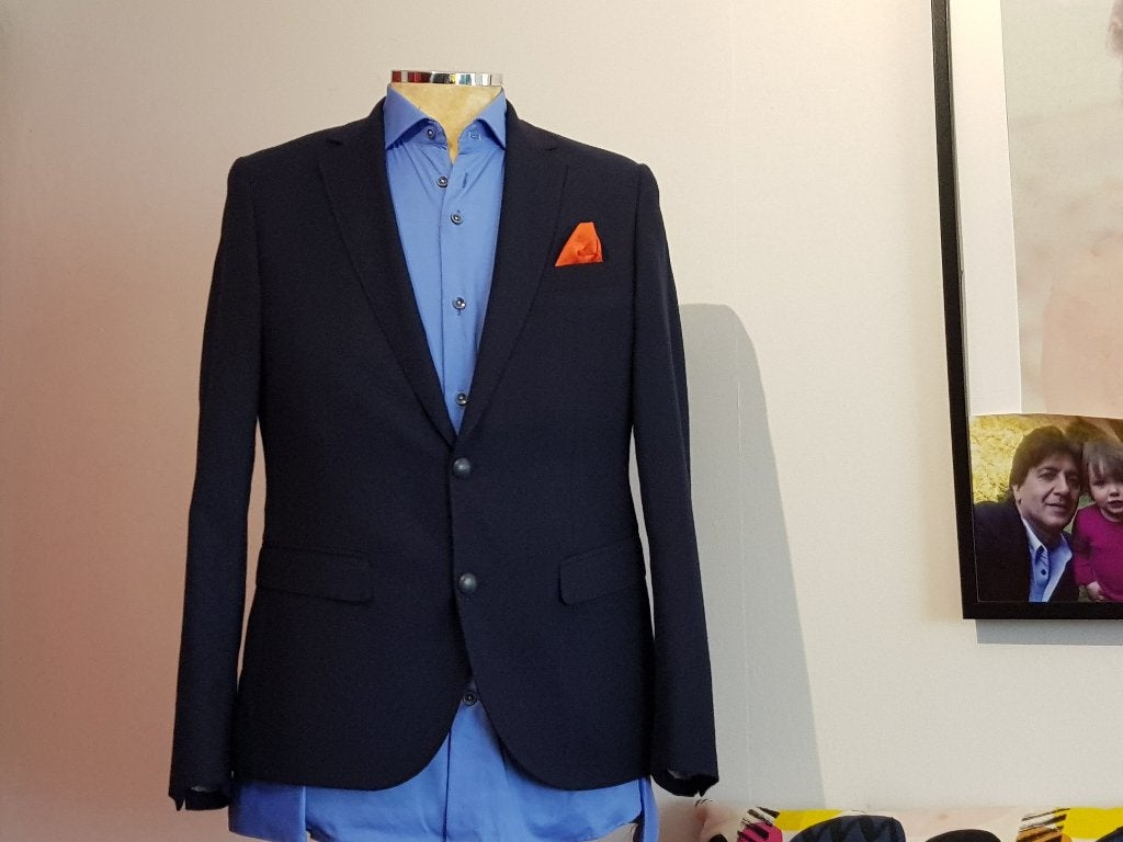 Nieuw SEVEN 7 Sqouare colbert met blauwe kleur maat 48, Ophalen of Verzenden, Nieuw, Maat 48/50 (M), Blauw