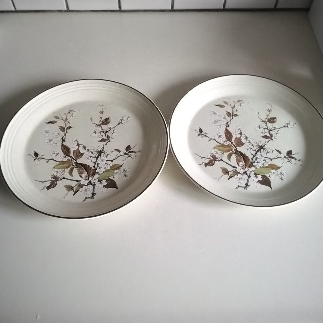set van 2 dinerborden "wild cherry" patroon lambethware, Ophalen of Verzenden