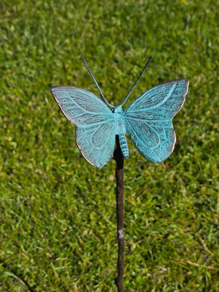 VLINDER / tuinprikker / brons, Huis en tuin decoratie Marie, Nieuw, Info@huisentuindecoratiemarie.nl, Peize
