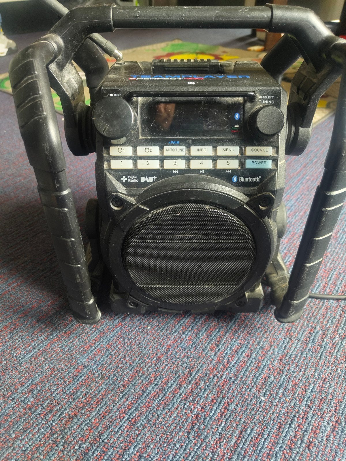 PerfectPro Team1 Bouwradio DAB+/FM RDS Bluetooth IP64, Audio, Tv en Foto, Ophalen of Verzenden, Gebruikt, Bouwradio