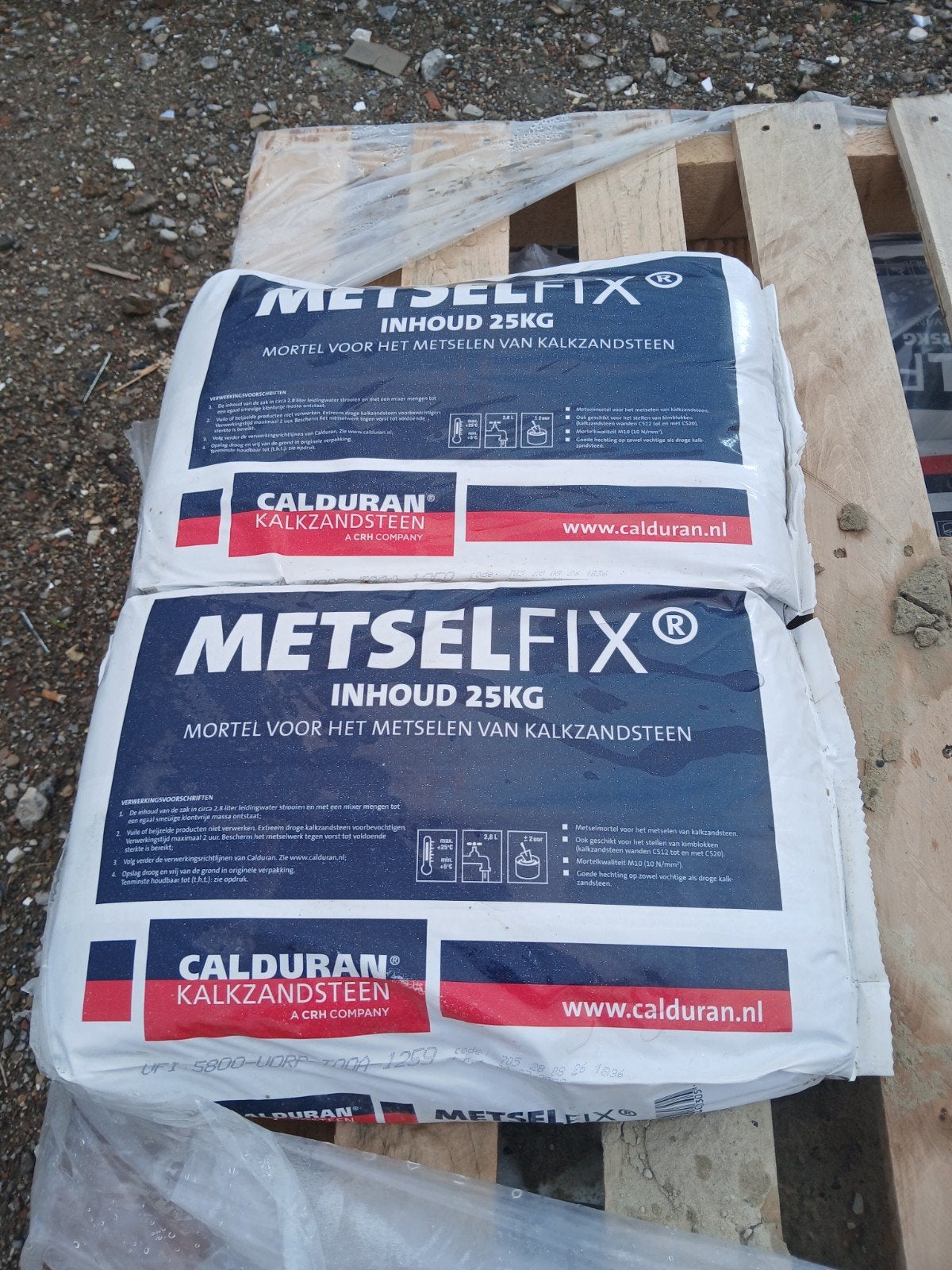 MetselFix Kalkzandsteenmortel 25kg - Nieuw, Ophalen, Nieuw, Kalkzandstenen