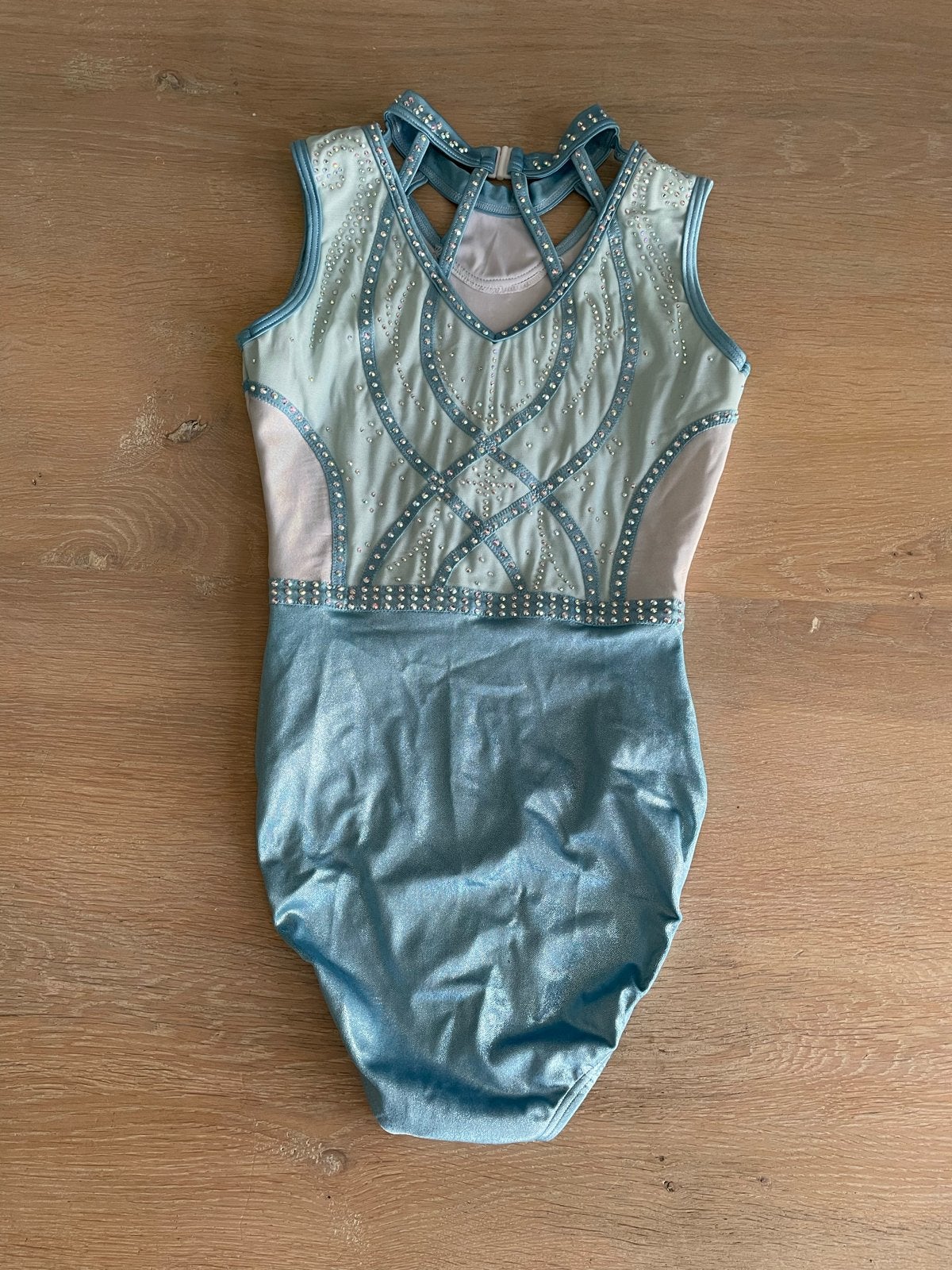 Turnpakje Sparkle and Dream - Maat AME 176-XS, Ophalen, Gebruikt, Blauw, Turnpak(je)