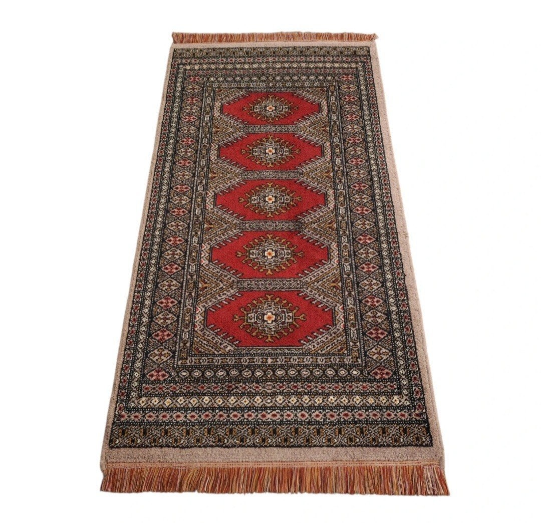 Vintage oosters wol Bouchara vloerkleed loper 83x161cm, Www.hypepopup.nl, Zo goed als nieuw, Www.hypepopup.nl, 150 tot 200 cm