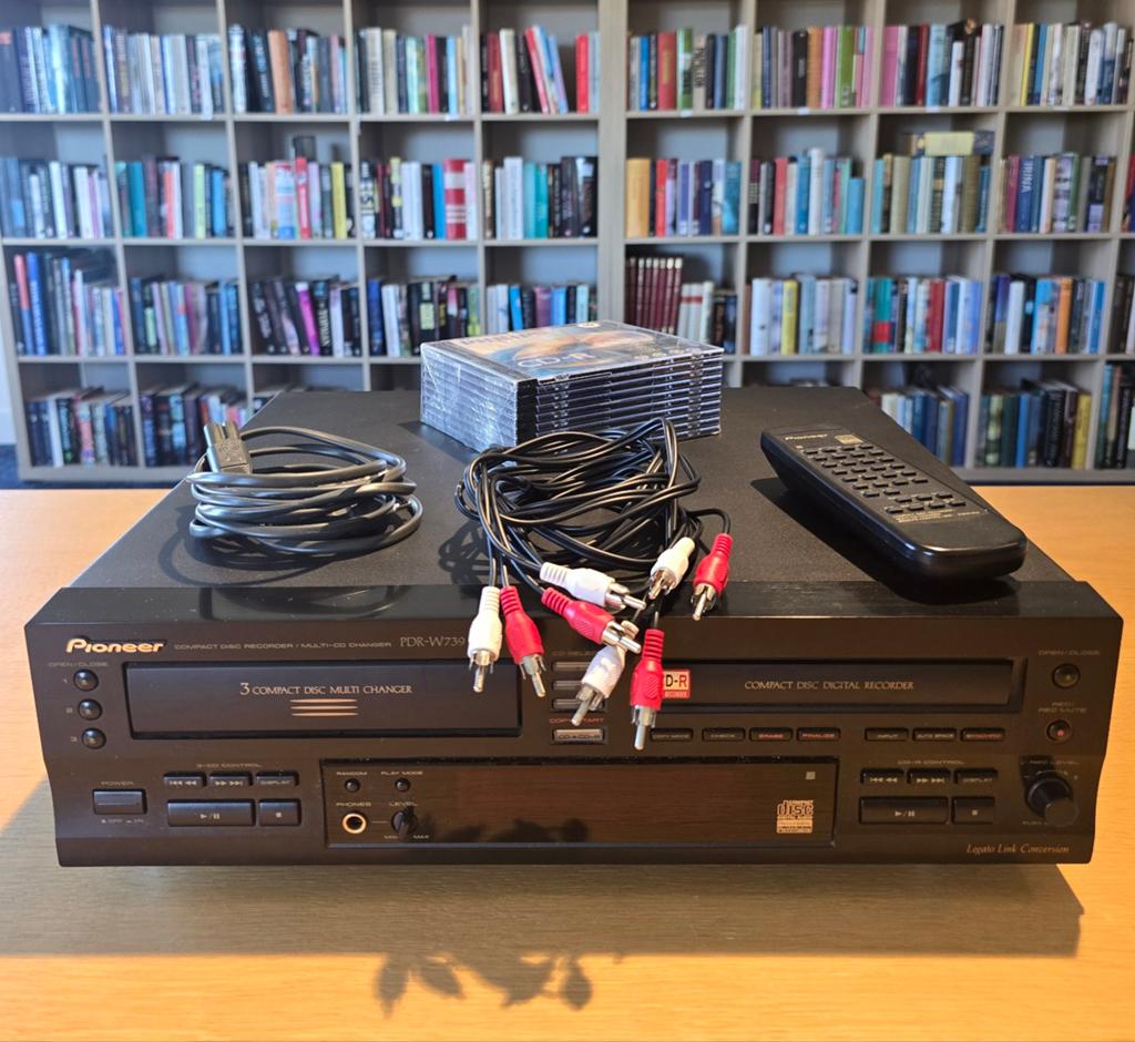 Pioneer PDR W739 Cd Recorder + Audio Kabels Pakket 10CDR, Audio, Tv en Foto, Cd-spelers, Ophalen, Pioneer