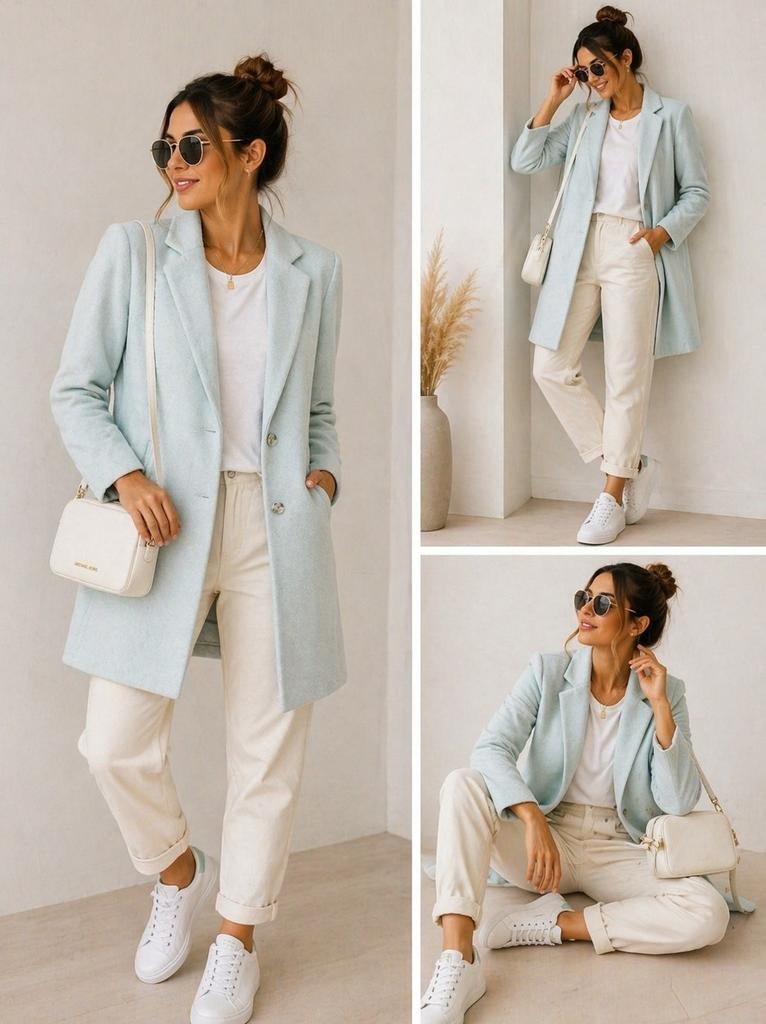 Mint groene jas Only maat xs, Kleding | Dames, Only, On-line, Zo goed als nieuw, On-line