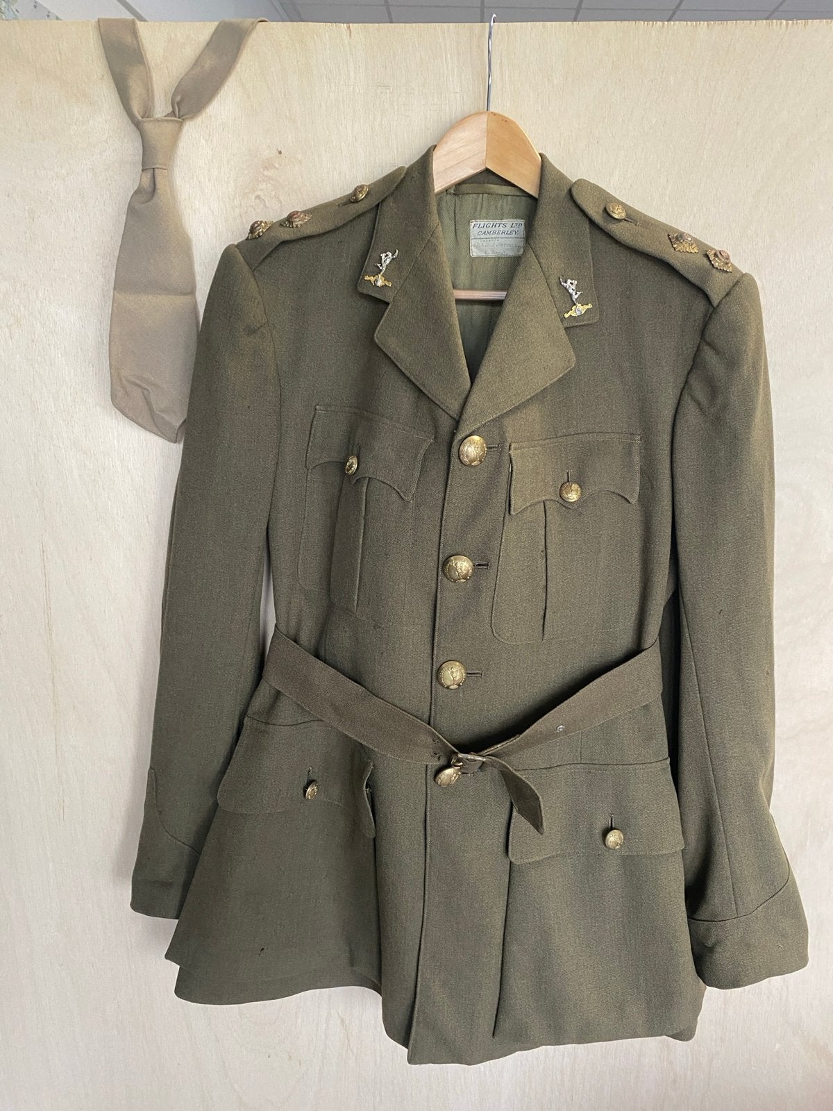 Vintage Brits Militair Uniform: Jas en Broek (1953), Ophalen of Verzenden, Landmacht, Engeland, Kleding of Schoenen