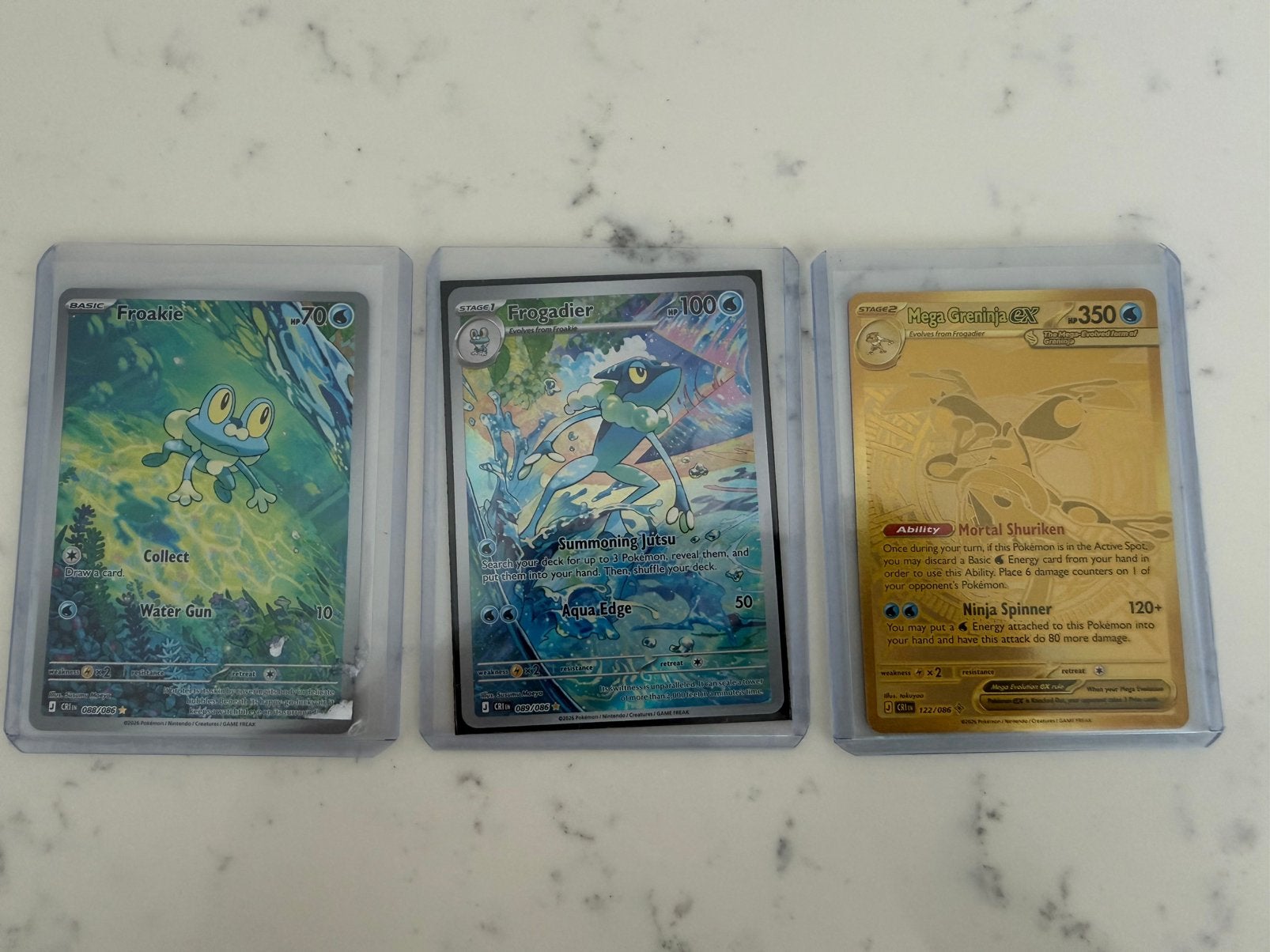 Greninja gold set, Ophalen, Zo goed als nieuw