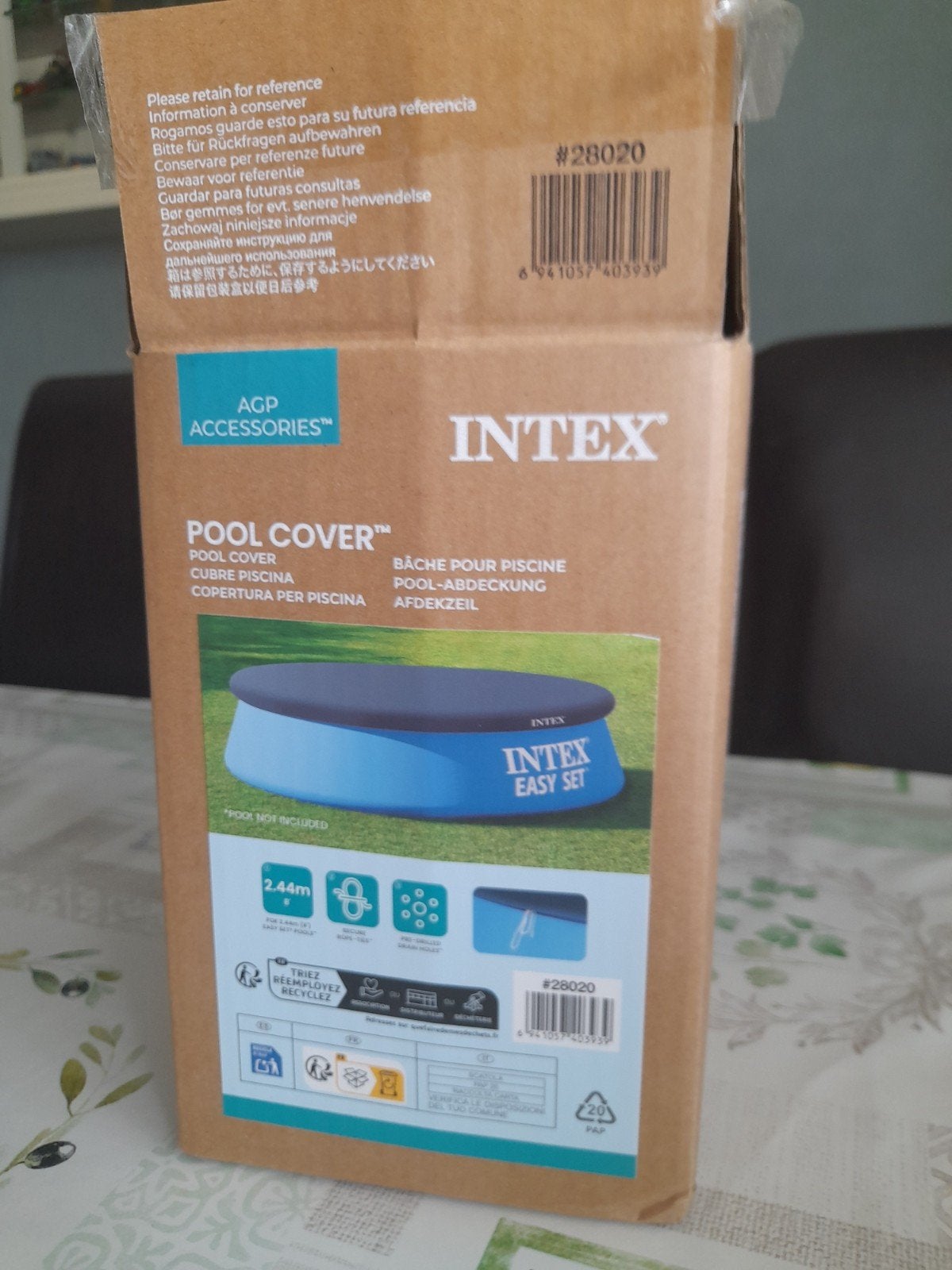 INTEX afdekzeil, rond ø 2.44m Nieuw !, Ophalen, Overige typen, Rond, Nieuw