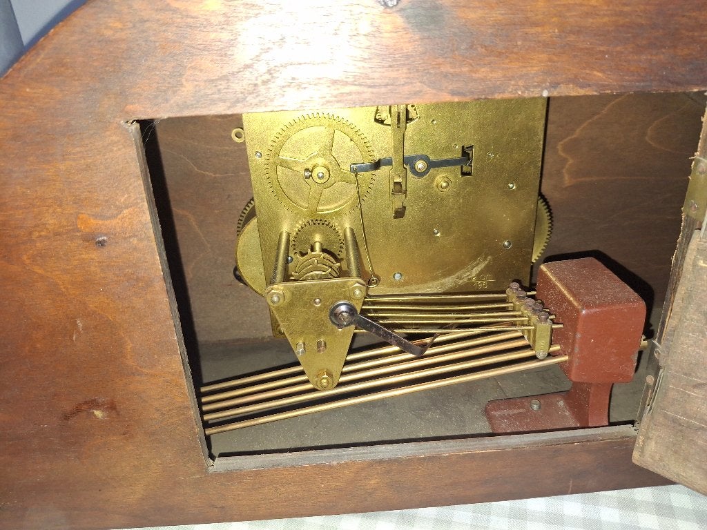 Hermle Westminster-slagwerk klok, Antiek en Kunst, Antiek | Klokken, Ophalen