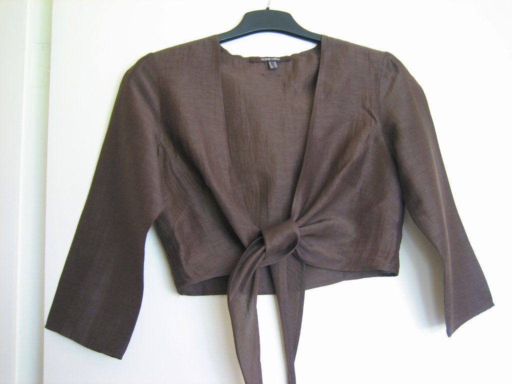 Exclusief bruin bolero/bindbloesje MARIE MÉRO 36-38 snazzeys, Bruin, Verzenden, Nieuw, Jasje