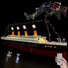 VERLICHTINGS SET VOOR DE TITANIC GEMAAKT VAN LEG0, Ophalen, Nieuw, 1:200 of kleiner, Overige merken