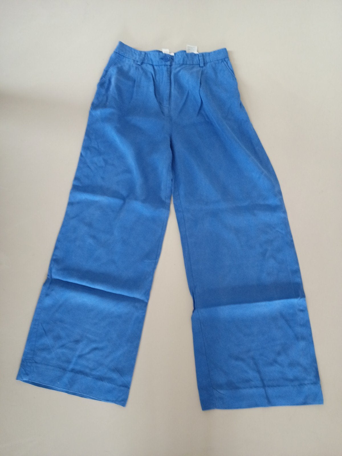 Monki wijde broek maat 40, Kleding | Dames, Maat 38/40 (M), Blauw, Ophalen of Verzenden, Zo goed als nieuw