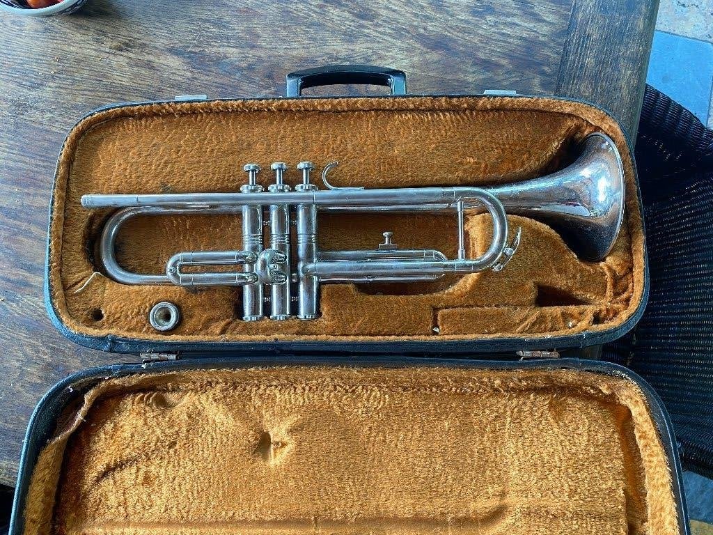 trompet Amati Kraslice, goed werkend, Gebruikt, Geen idee, Overige typen, Ophalen of Verzenden